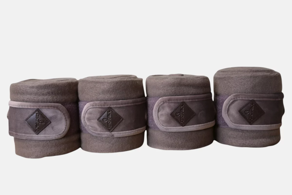 Kentucky Horsewear – Bandes De Polo Fleece Velvet Parme