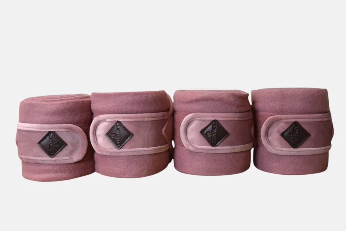 Kentucky Horsewear – Bandes De Polo Fleece Velvet Vieux rose