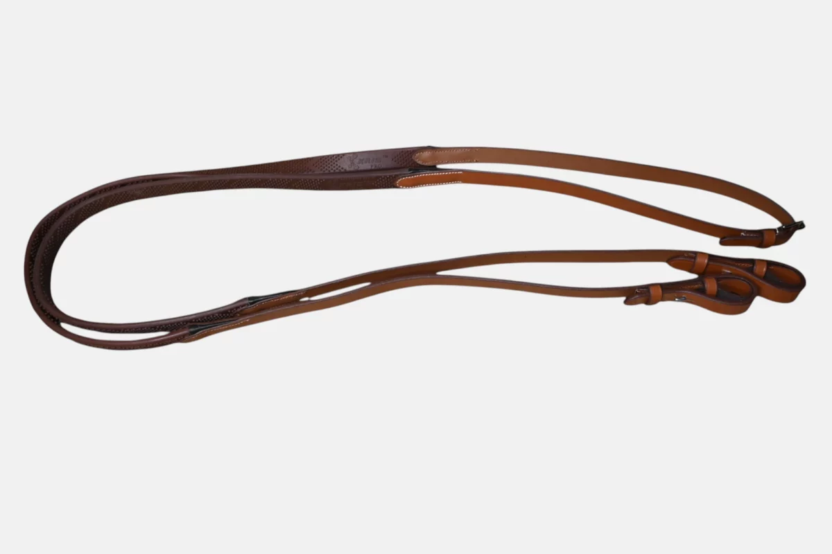 Rênes Acavallo Kris Pro Caoutchouc Soft Touch Cognac