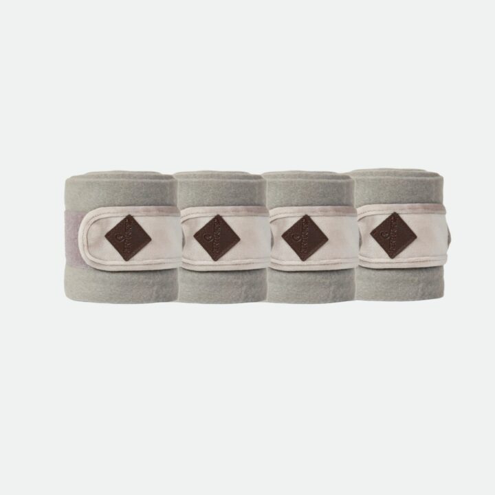 Kentucky Horsewear – Bandes De Polo Fleece Velvet Beige
