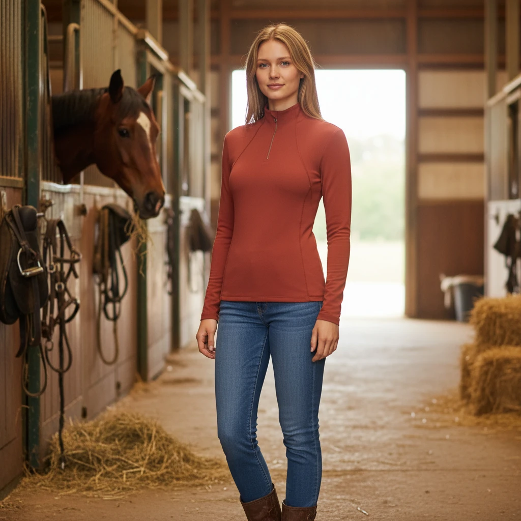 Lemieux - Polo Technique Zippé - Sienna – Image 2