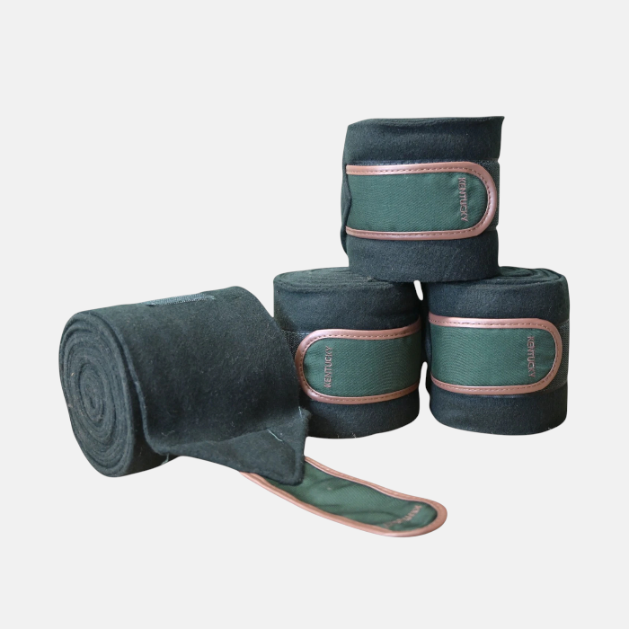 Kentucky Horsewear – Bandes De Polo Fleece Vert sapin – Image 2