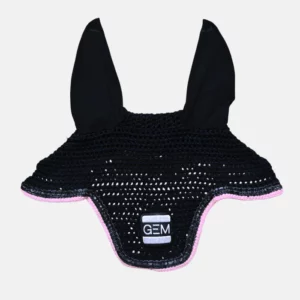 Gem Equitation – Bonnet Personnalisé Noir / Rose