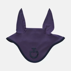 Cavalleria Toscana - Bonnet anti-mouches Light Jersey Stripe Violet