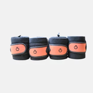 Cavalleria Toscana - Bandes de polo 4 Tech Noir/Orange