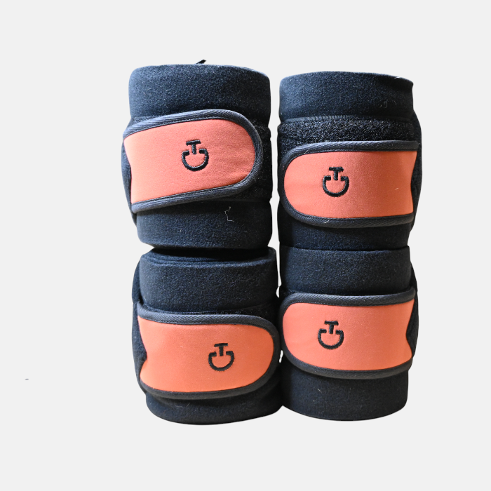 Cavalleria Toscana - Bandes de polo 4 Tech Noir/Orange – Image 2