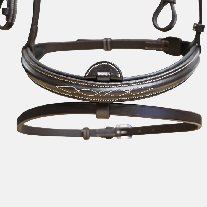 Canter - Bridon Surpiqué combiné avec rênes marron – Image 2