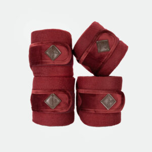 Kentucky Horsewear – Bandes De Polo Fleece Velvet Bordeaux
