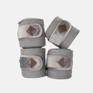 Kentucky Horsewear – Bandes De Polo Fleece Velvet Gris