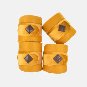 Kentucky Horsewear – Bandes De Polo Fleece Velvet Moutarde