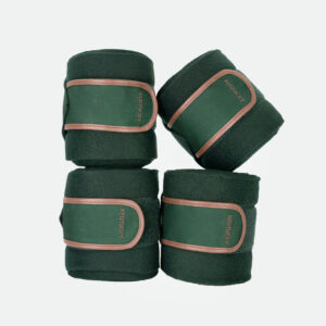 Kentucky Horsewear – Bandes De Polo Fleece Vert Sapin