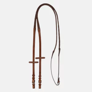 Acavallo - Rênes Kris Pro Caoutchouc Soft Touch Cognac