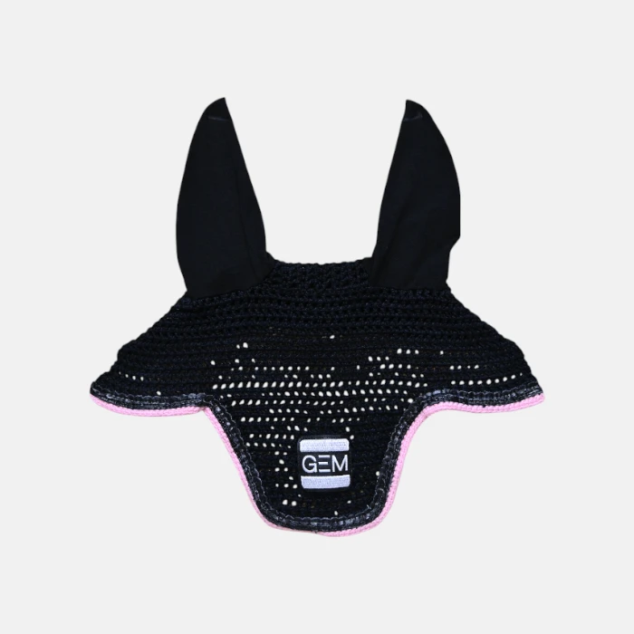 Gem Equitation – Bonnet Personnalisé Noir / Rose