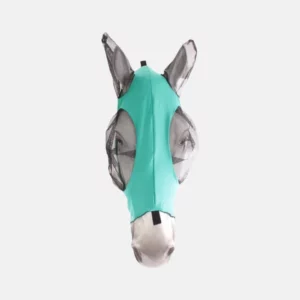 Wetherbeeta - Masque anti-mouches Stretch Bug Eye Saver avec oreilles Turquoise/Noir