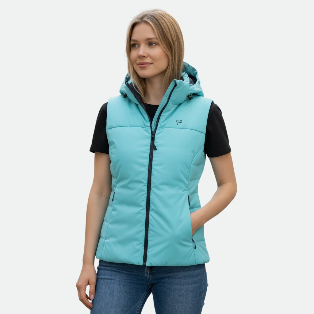 Horse pilot - Blousson sans manche celsius turquoise – Image 2