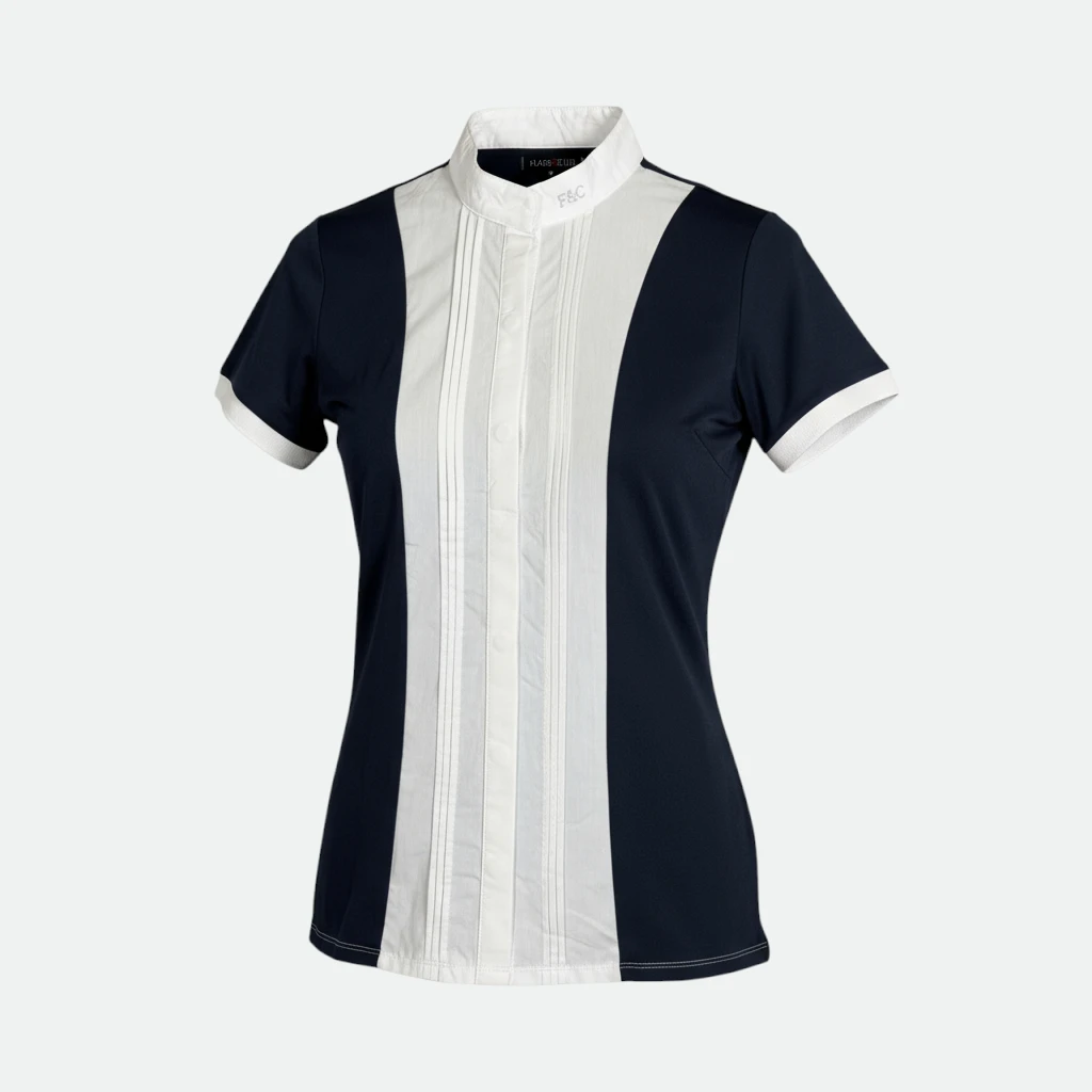 Flag & Cup - Polo Dame Diamantina marine