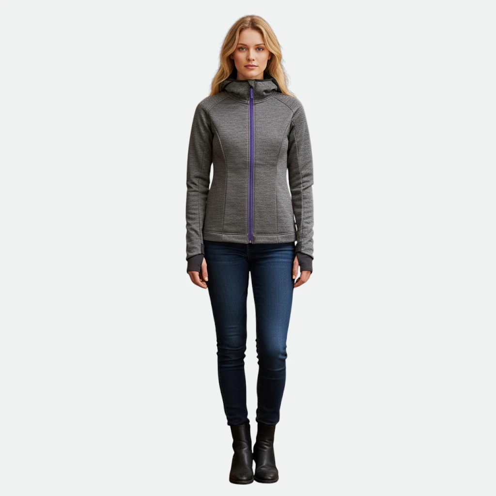 Horse pilot - Sweatshirt Zippé tempest Gris – Image 2