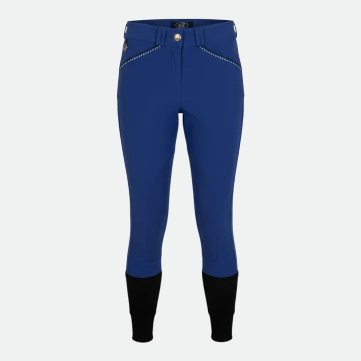 Jump'in - Pantalon  bleu électrique strass