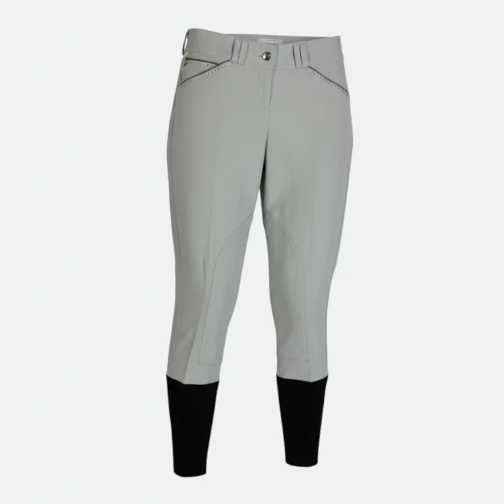 Jump'in - Pantalon gris clair strass