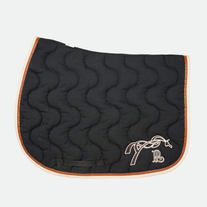 Pénélope Store – Tapis De Cso Point Sellier Classique Noir / Beige