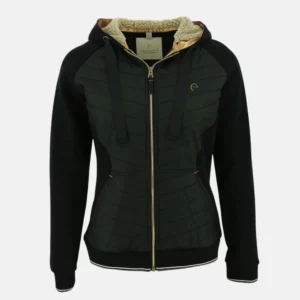 Equithème - Sweet zippé à capuche noir