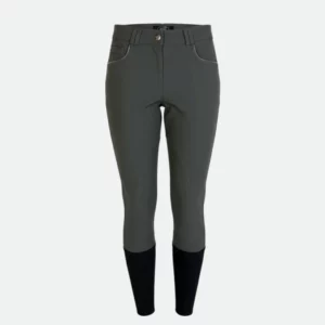 Jump'in - Pantalon gris liséré noir et blanc