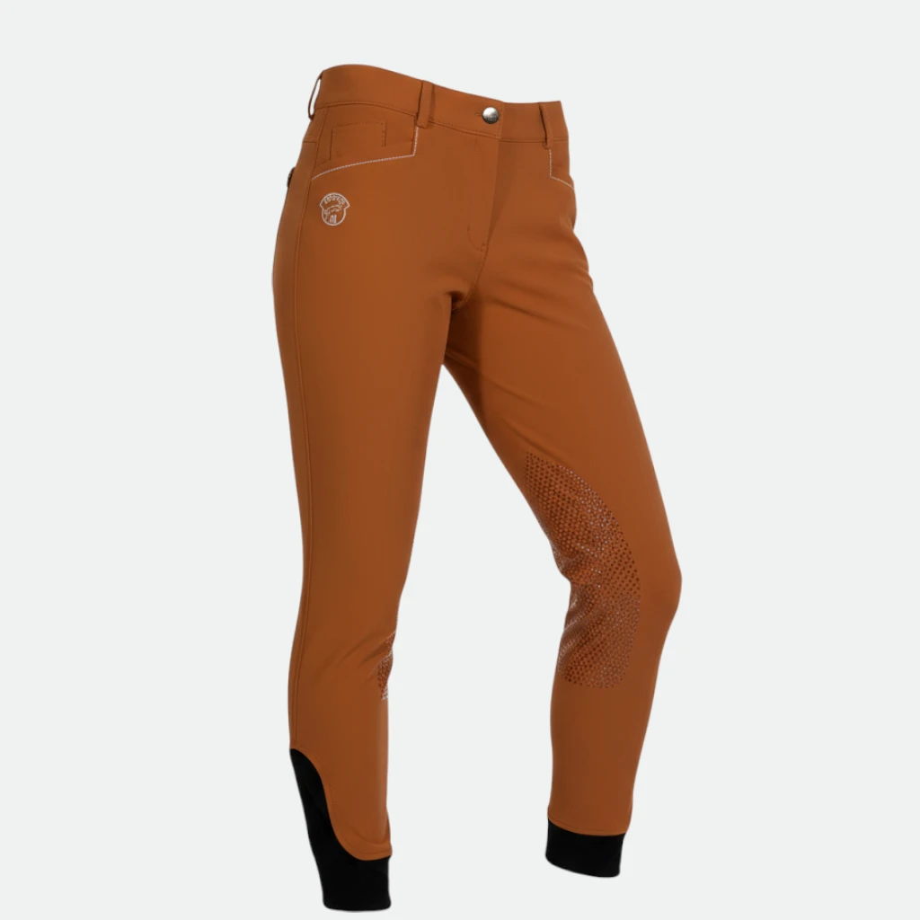 Jump'in - Pantalon d’équitation dame super X Safran