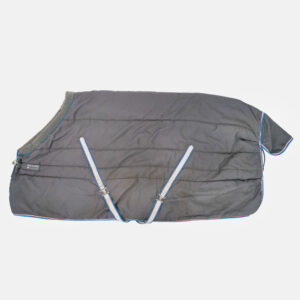 Horseware – Couverture De Box Rambo Cosy Stable 400G Gris blanc bordeaux