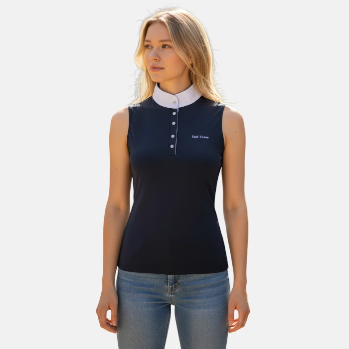 Equithème - Polo de concours mesh sans manche – Image 2