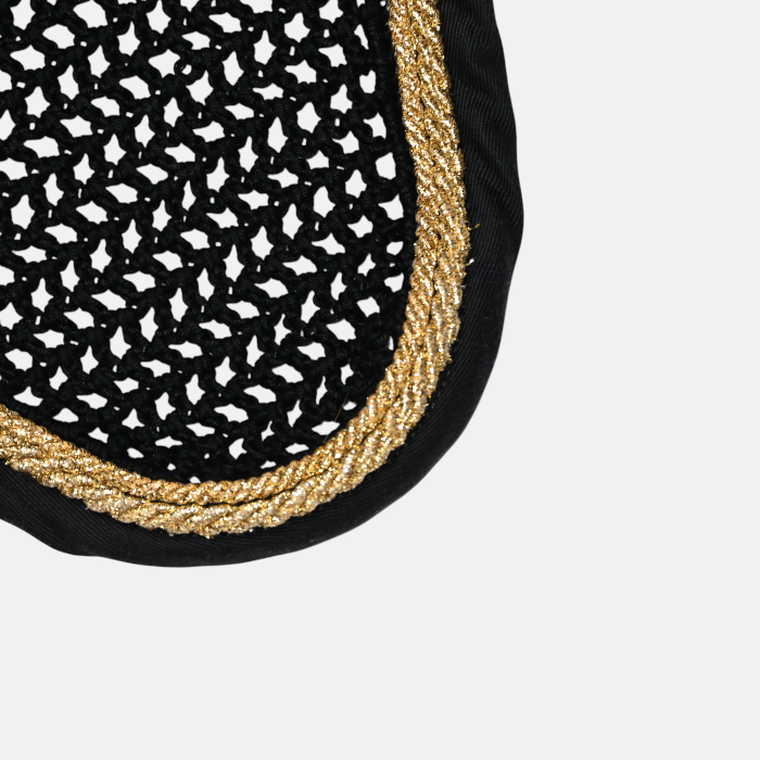 Rg Italy – Bonnet En Coton Égyptien Personnalisé Marine / Or – Image 2