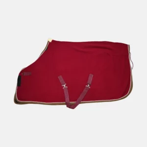 Equithème - Chemise Polaire polyfill rouge