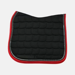 Harcour - Tapis Dressage Silver Noir / Rouge