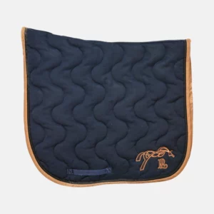 Pénélope Leprevost - Tapis point sellier dressage marine