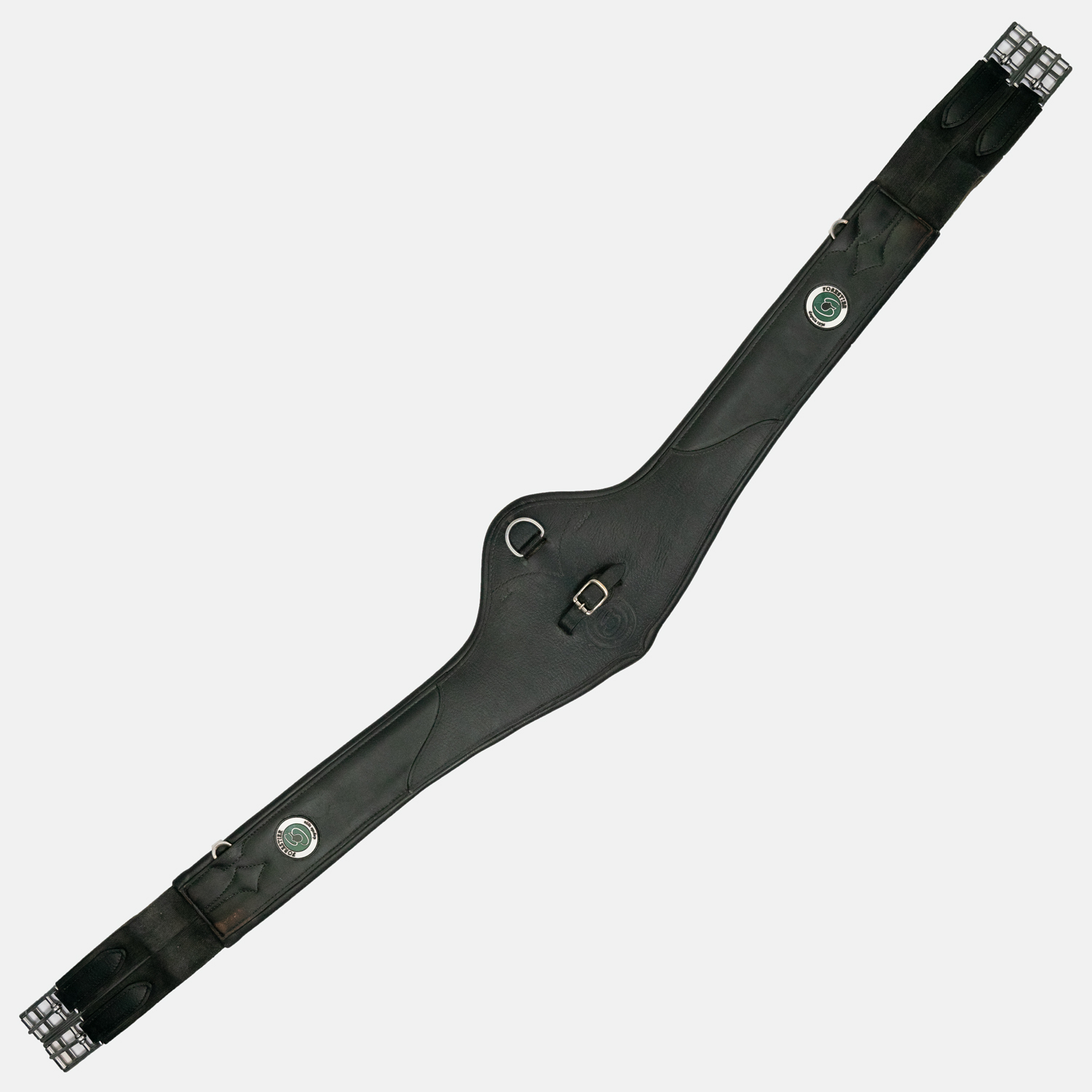 Forestier Sellier – Sangle Longue Confort Sans Cache Mousqueton Noir