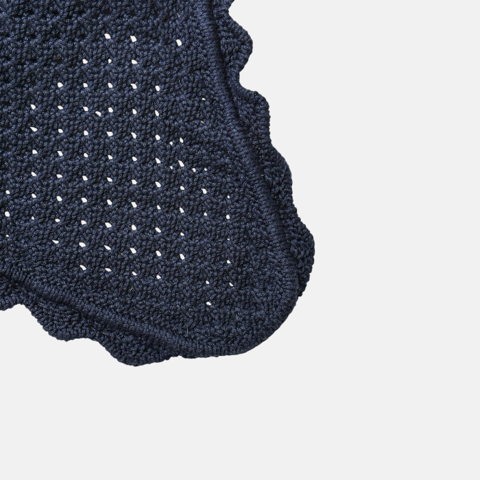 Anna Scarpati - Bonnet Court Zueg Bleu Marine Gris Blanc – Image 3