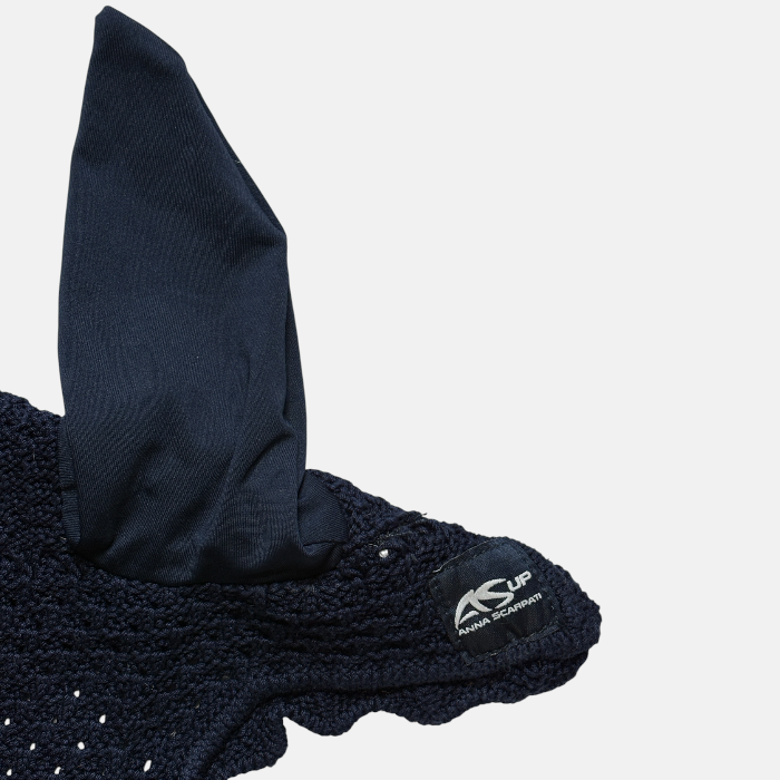 Anna Scarpati - Bonnet Court Zueg Bleu Marine Gris Blanc – Image 2