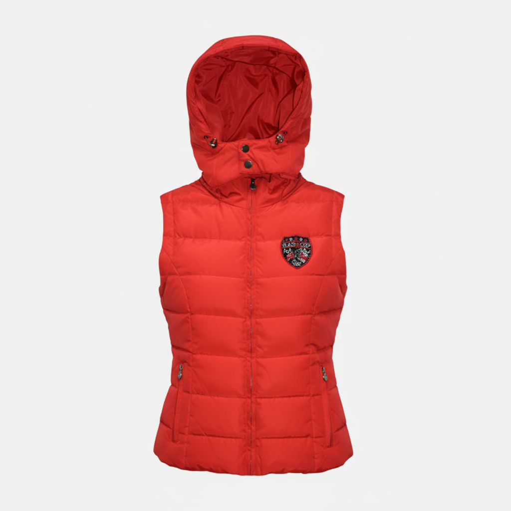 Flags&Cup - Doudoune sans manches Kiana Rouge