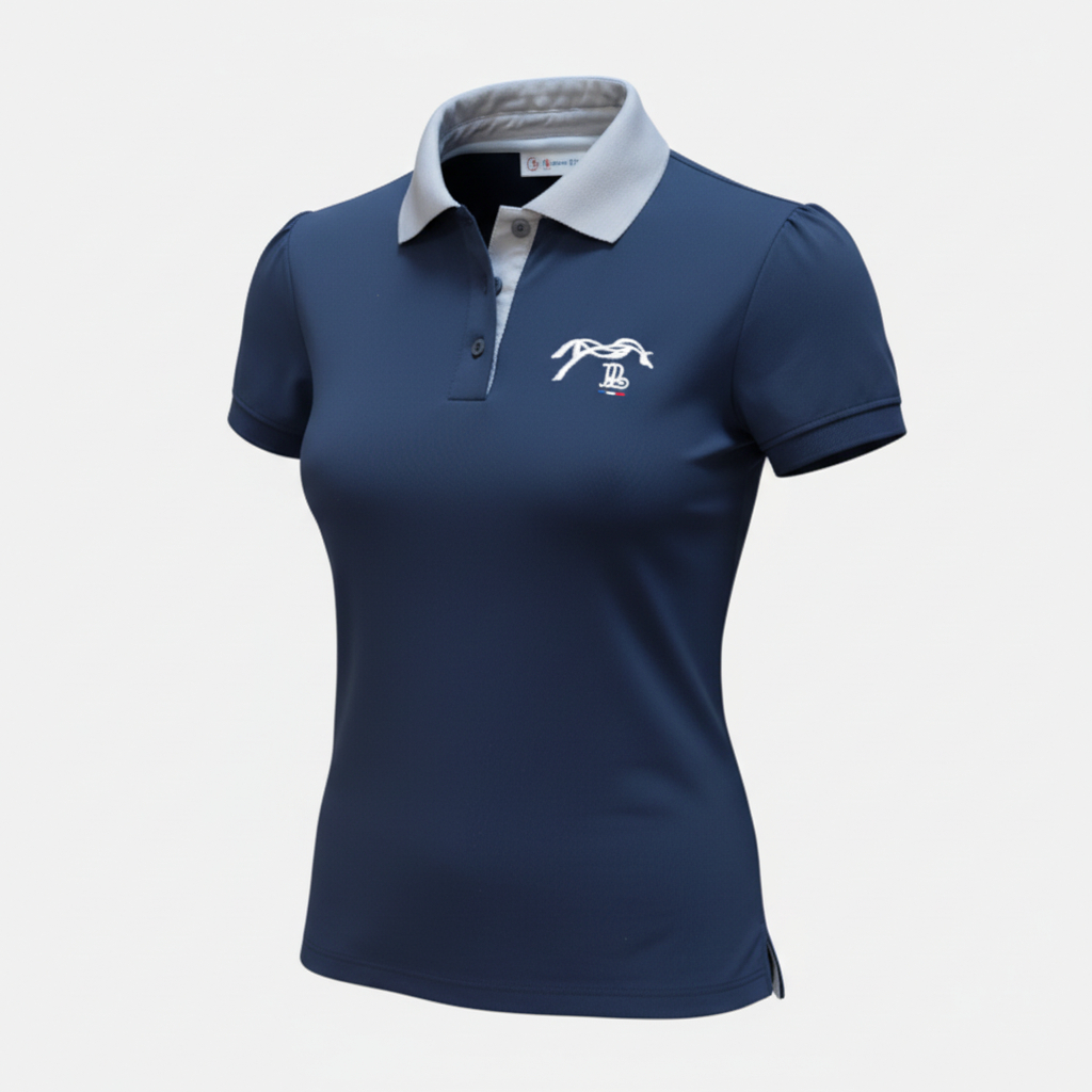 Pénélope Leprevost - Polo de concours Madrid Bleu Marine