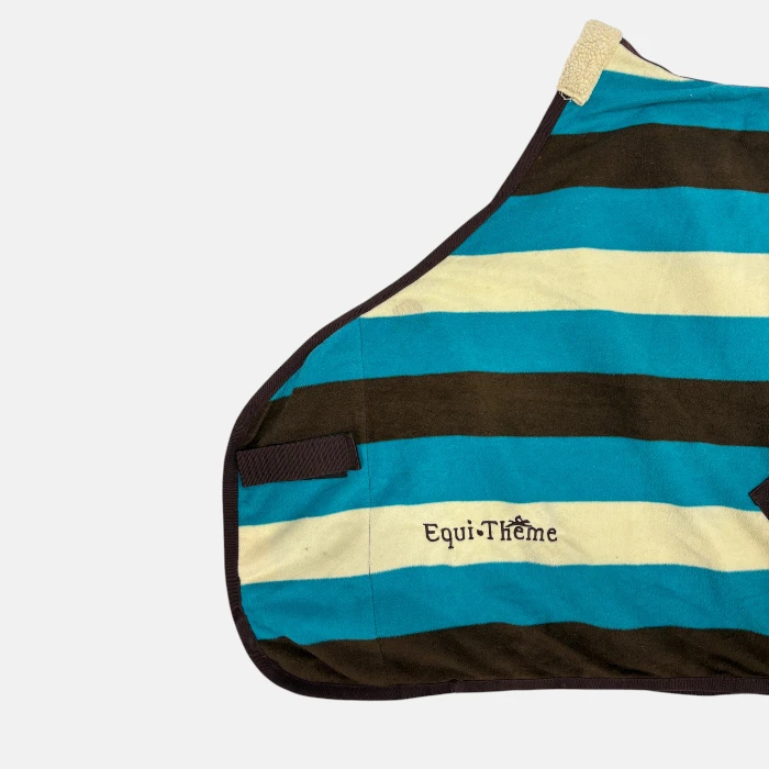 Equithème - Polaire marron/turquoise/beige – Image 3