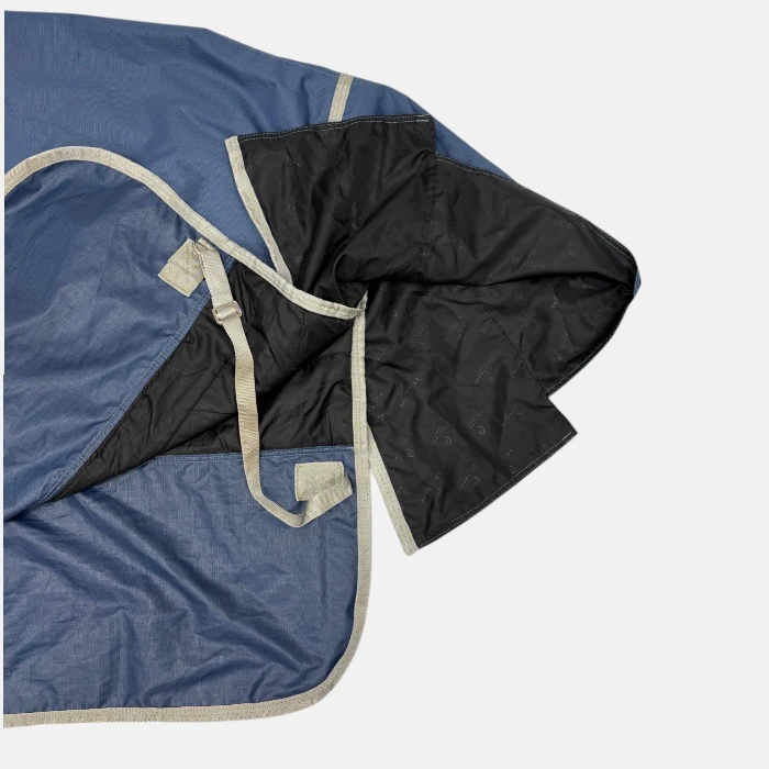 Equithème - Couverture imperméable Tyrex 600D recyclée 150gr Bleu Ciel – Image 6