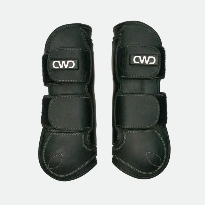 Cwd Sellier – Guêtres Ouvertes Velcro Noir