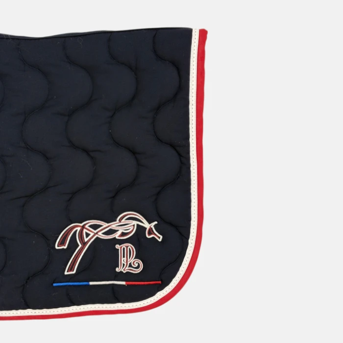 Pénélope Store – Tapis de CSO point sellier classique France Marine Blanc Rouge – Image 3