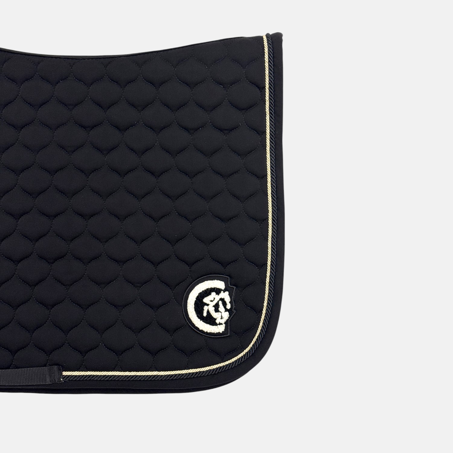 Kentucky Horsewear - Tapis de Selle Onion Quilt 3D Logo de Saut Noir – Image 2