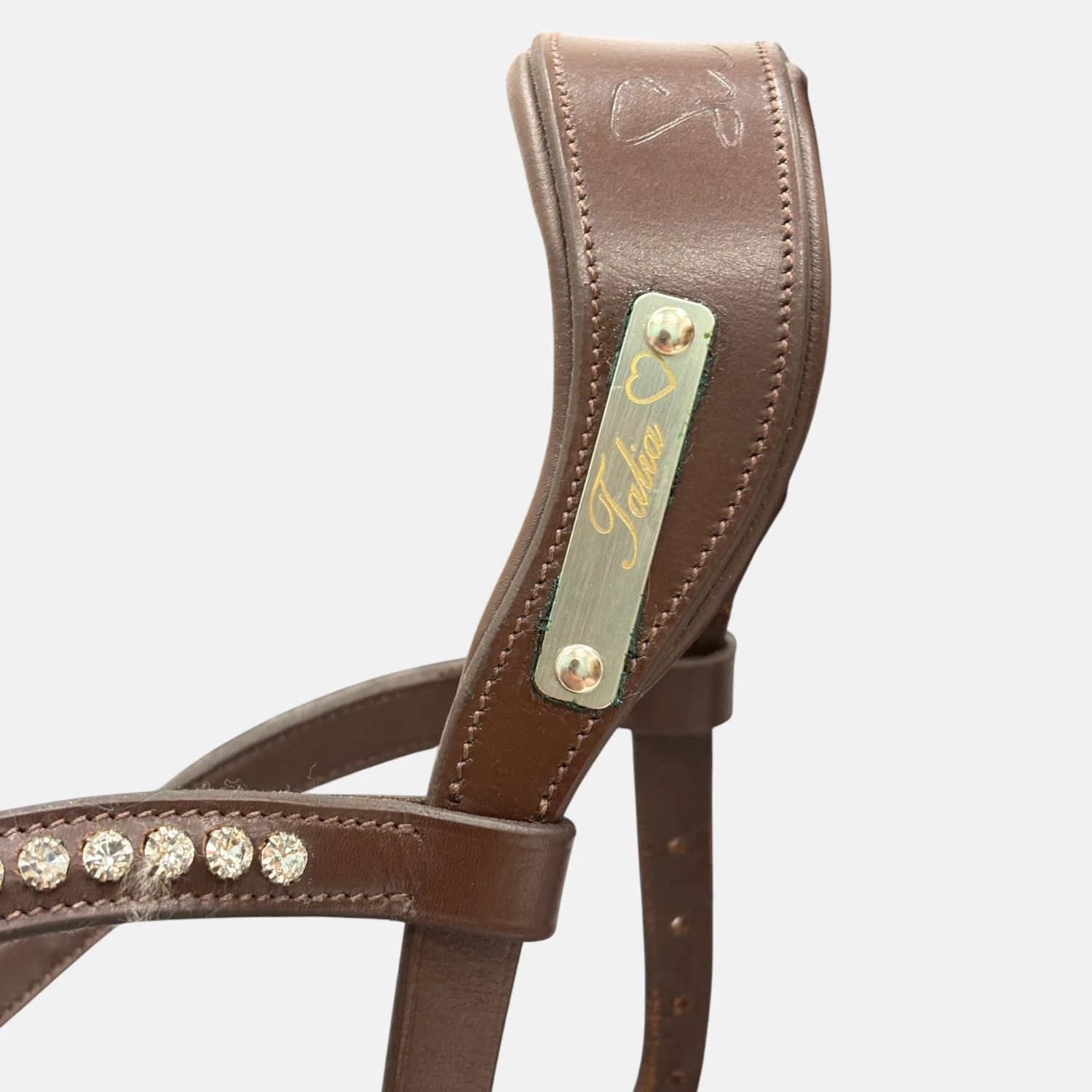 Smart Wag - Side pull en cuir personnalisable Verbier Marron – Image 2