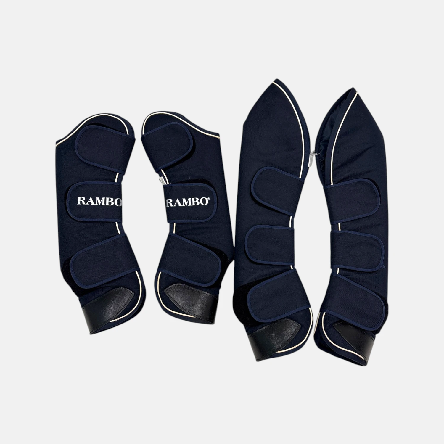 Horseware – Guêtres De Transport Rambo Bleu Marine – Image 3