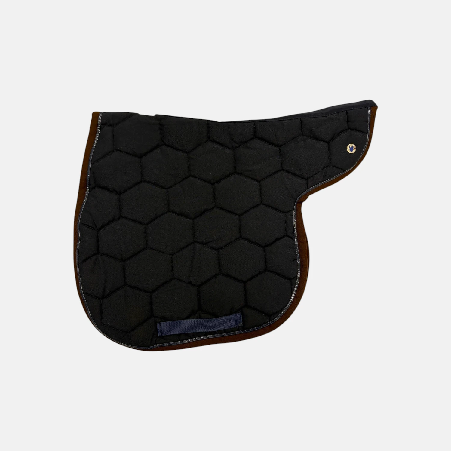 Equi'idées - Tapis de Hunter Marine Et Chocolat