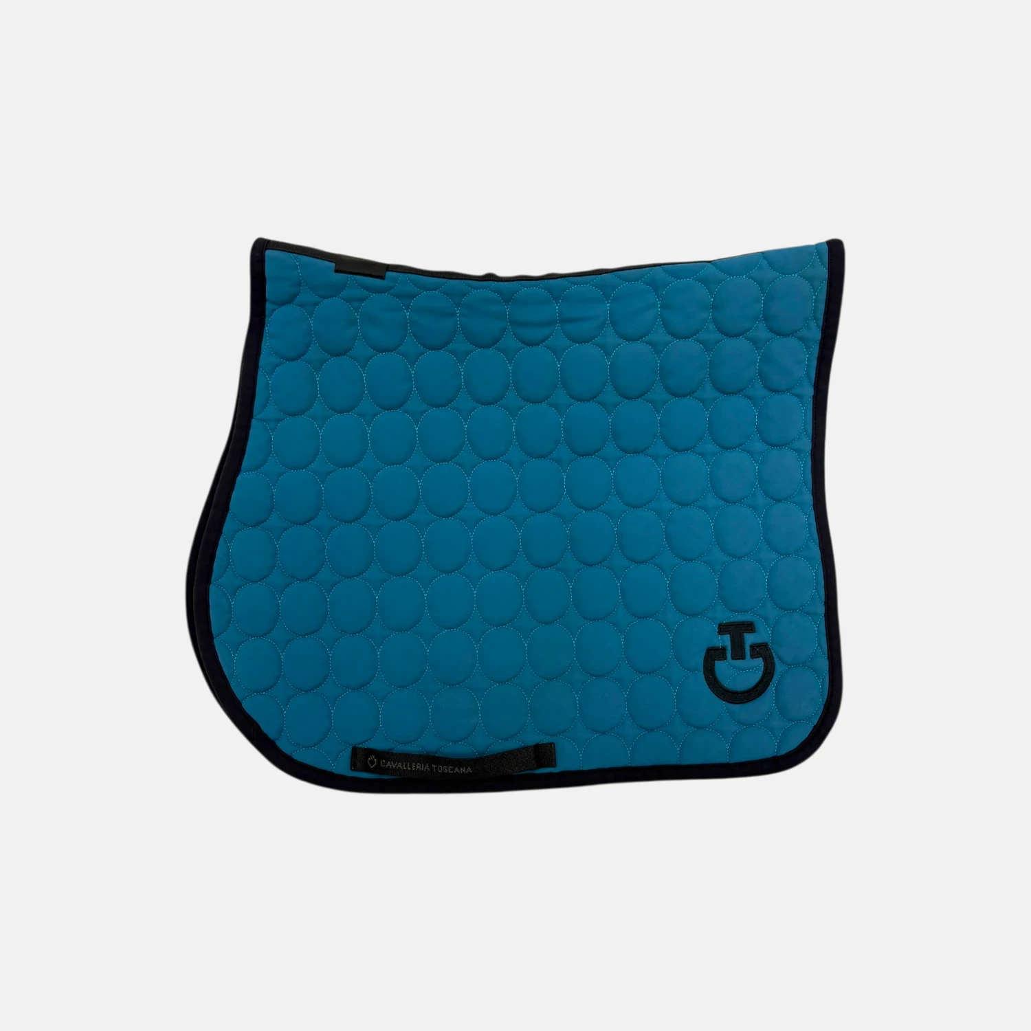 Cavalleria Toscana - Tapis de selle Circular Quilted Jersey Bleu Ocean