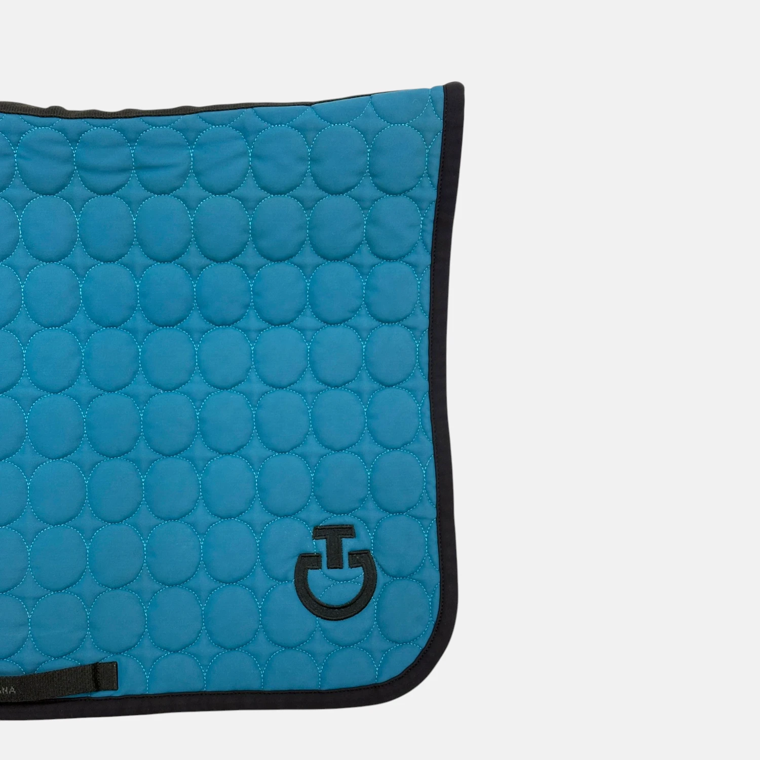 Cavalleria Toscana - Tapis de selle Circular Quilted Jersey Bleu Ocean – Image 2
