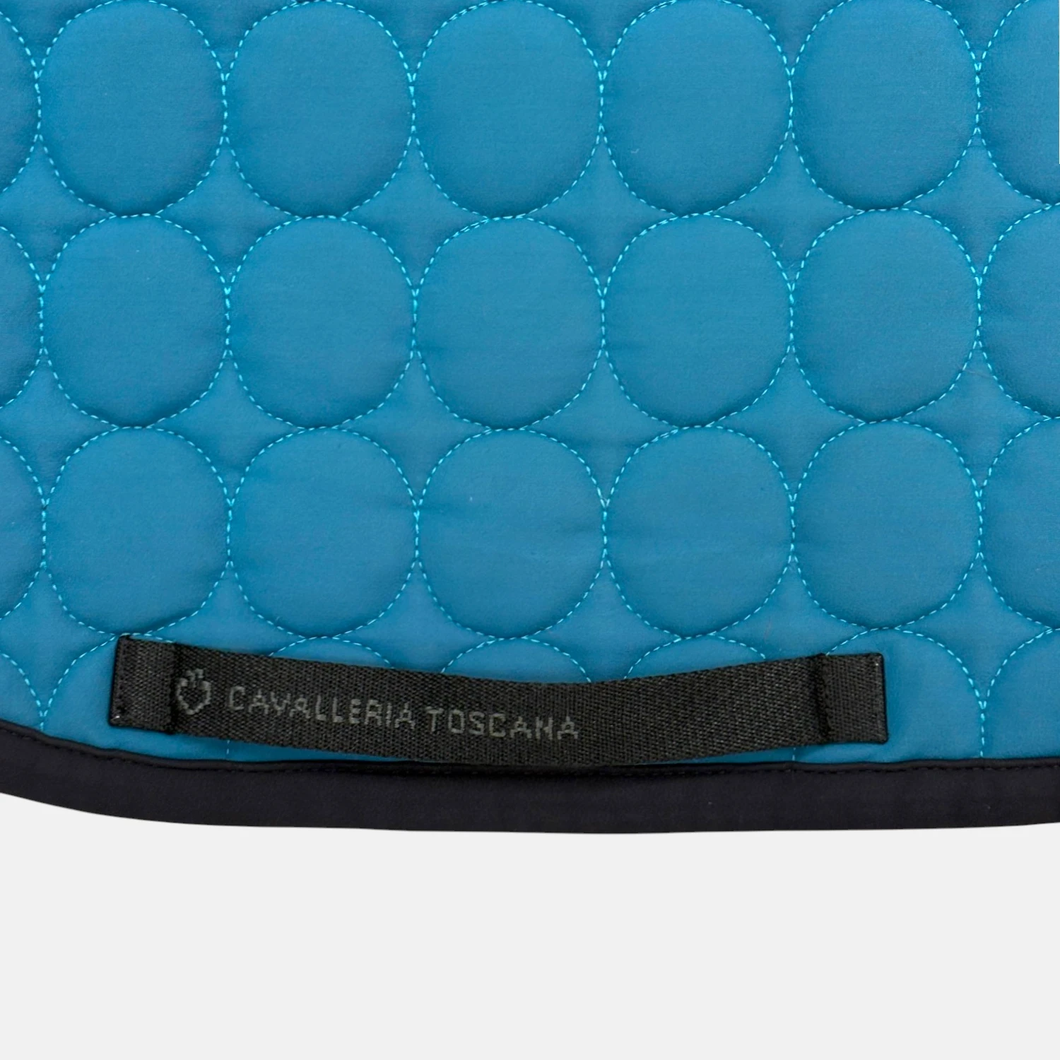 Cavalleria Toscana - Tapis de selle Circular Quilted Jersey Bleu Ocean – Image 3
