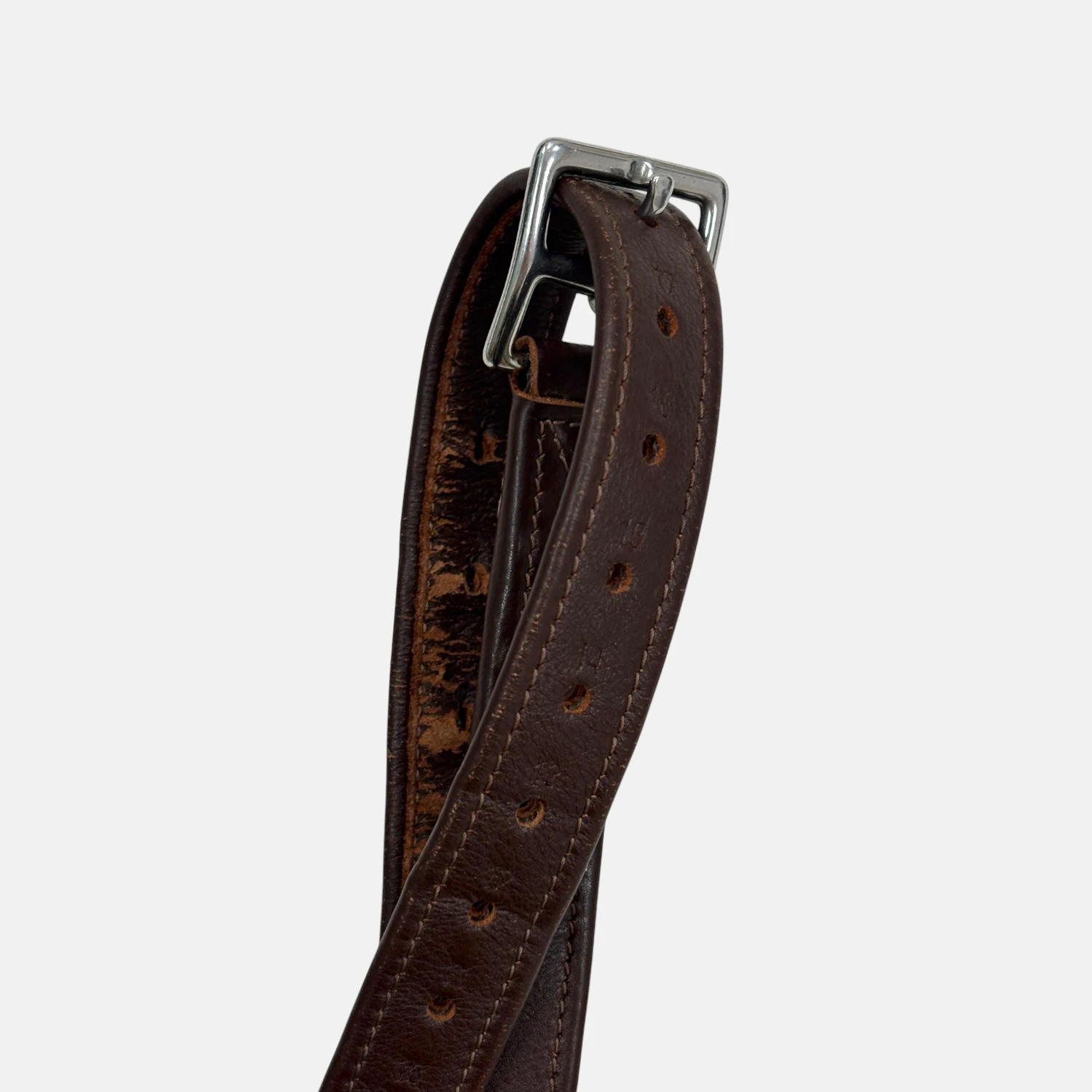 Norton - Étrivières synthétiques doublées brun – Image 3
